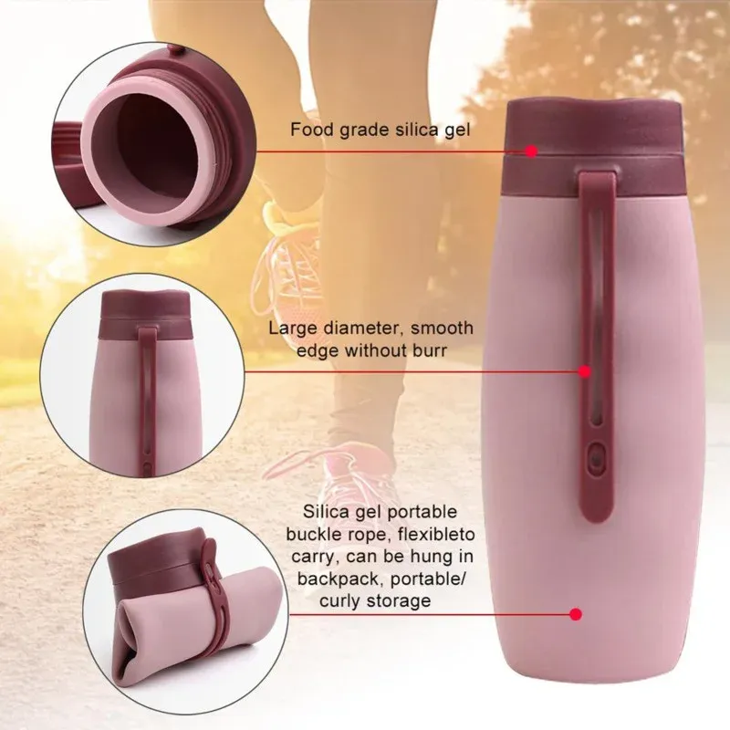 600ml Collapsible Water Bottle 1