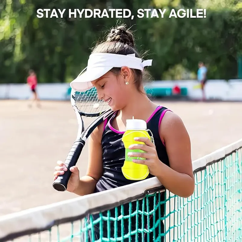 Collapsible Water Bottle with Straw 5