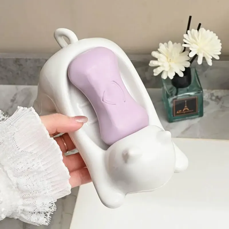 Self Draining Plastic Soap Holder Dish 5