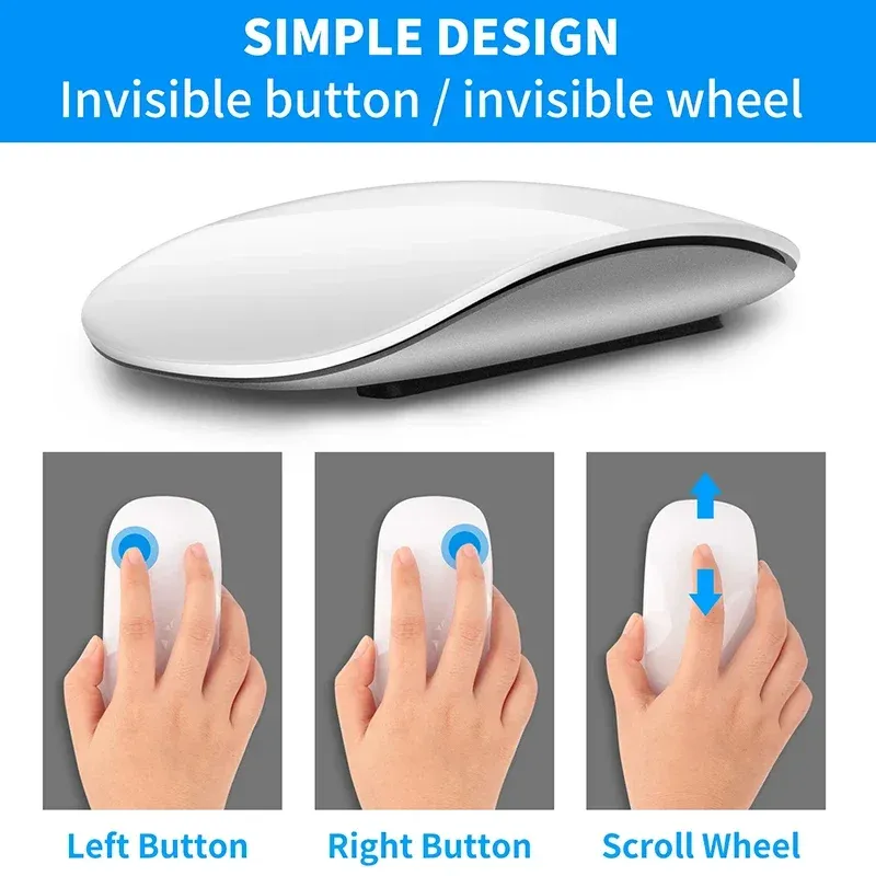 Ultra-Thin Wireless Bluetooth Touch Mouse 4