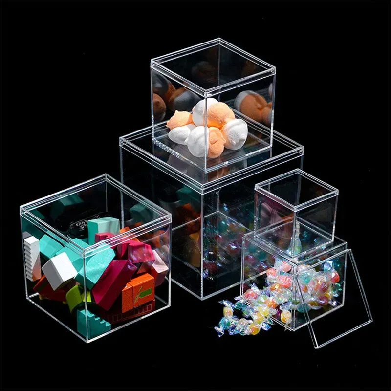 3pc Clear Acrylic Storage Boxes 6