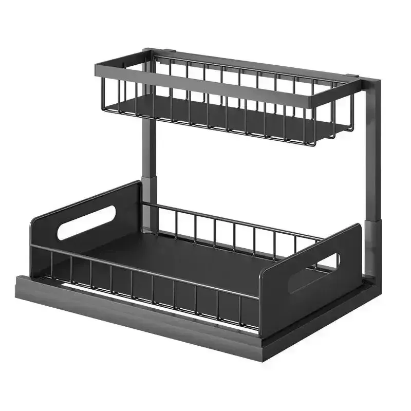 2-Tier Sliding Under Sink Organizer 6