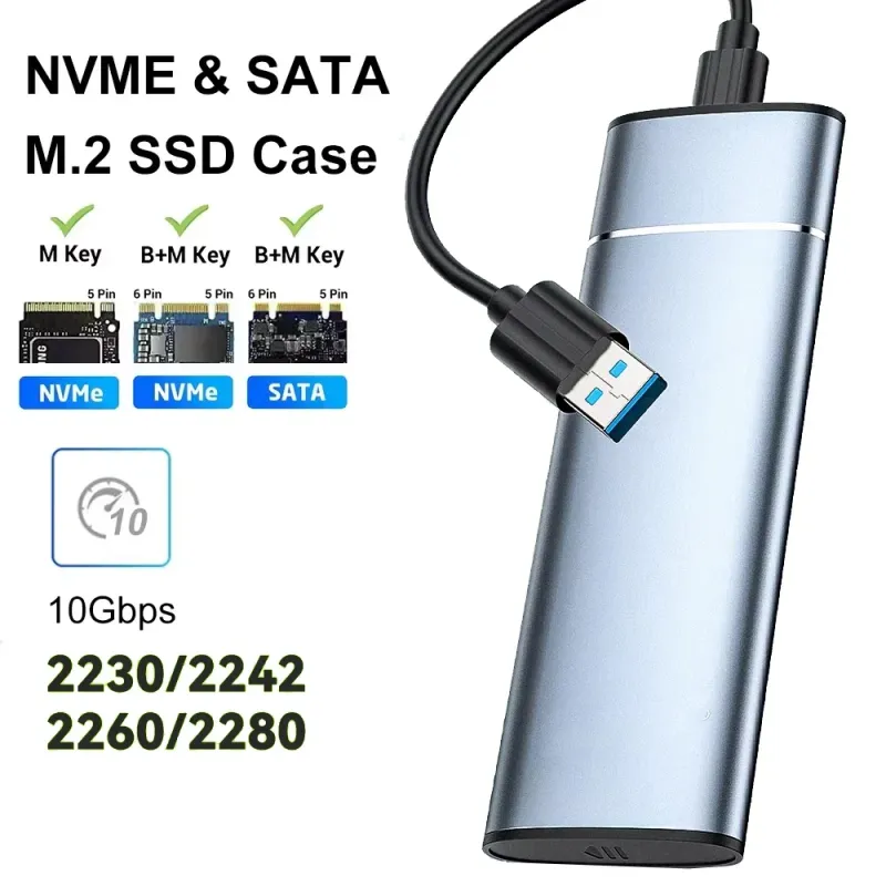 10Gbps M.2 SSD Enclosure USB-C 1