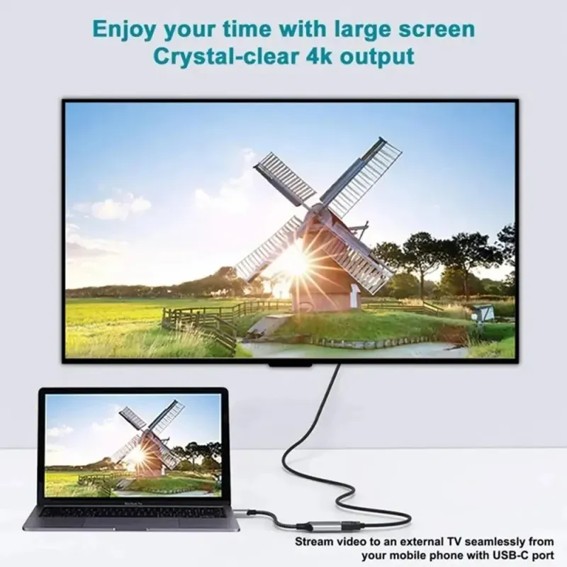 4K USB-C to HDMI Adapter with USB Hub 5