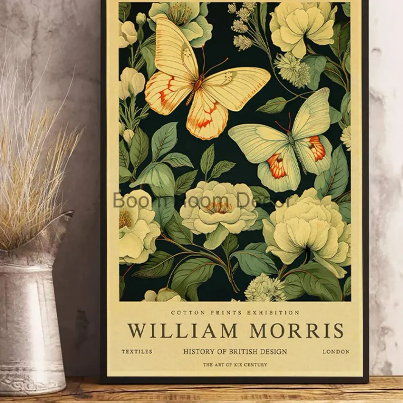 Vintage William Morris Kraft Paper Poster 5