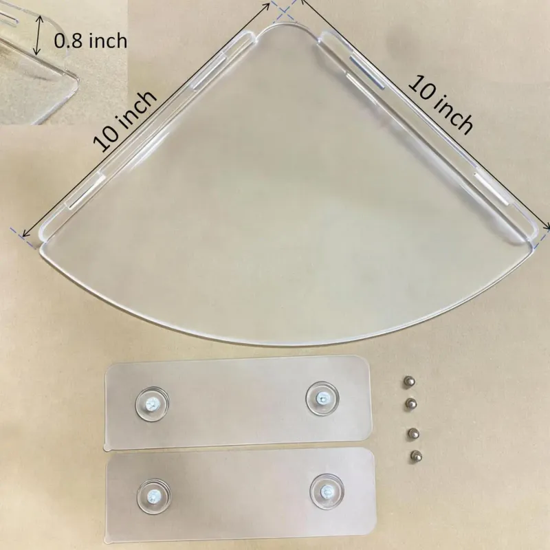 Clear Adhesive Corner Shelf 3