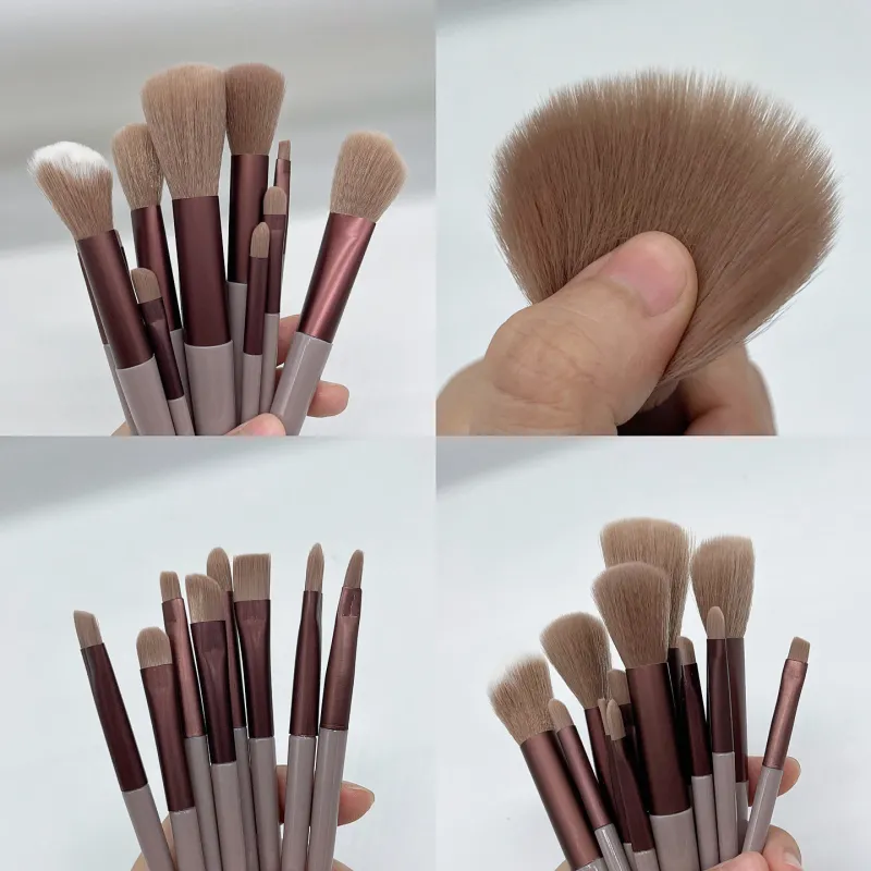 13-Piece Soft Makeup Brush Set with Bag 5