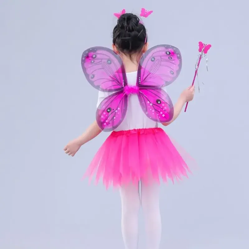 Fairy Princess Costume Set with Wings 5