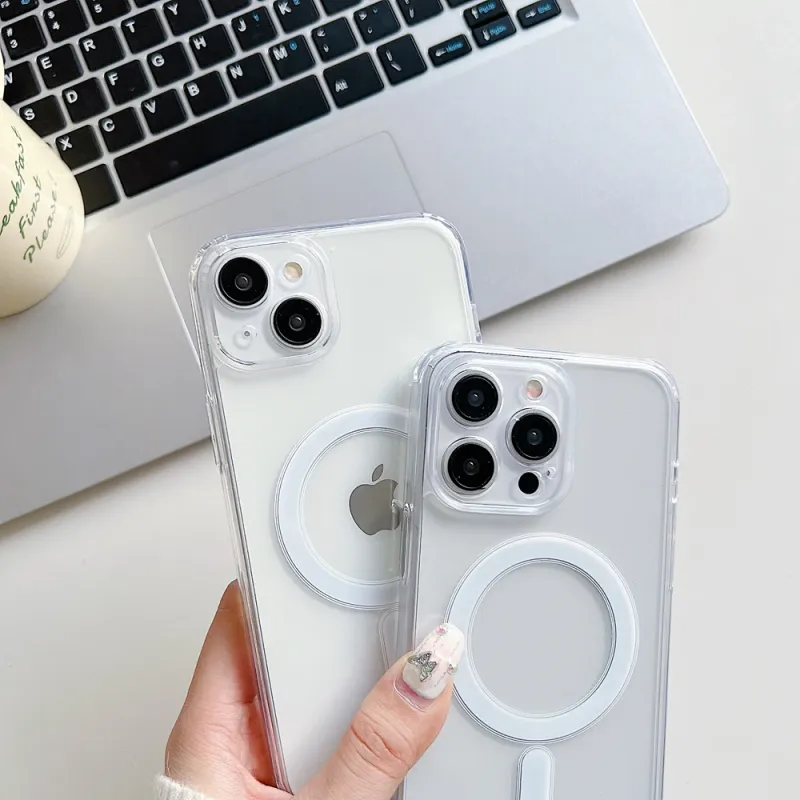 Transparent Magsafe Phone Case for iPhone 5