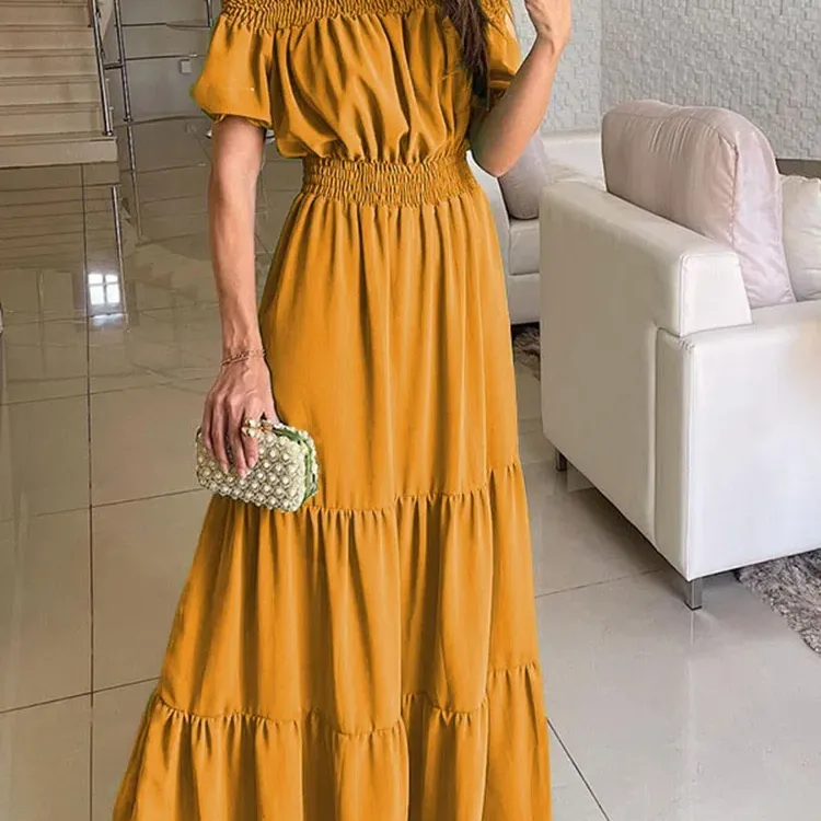 Green Boho Maxi Summer Dress 6