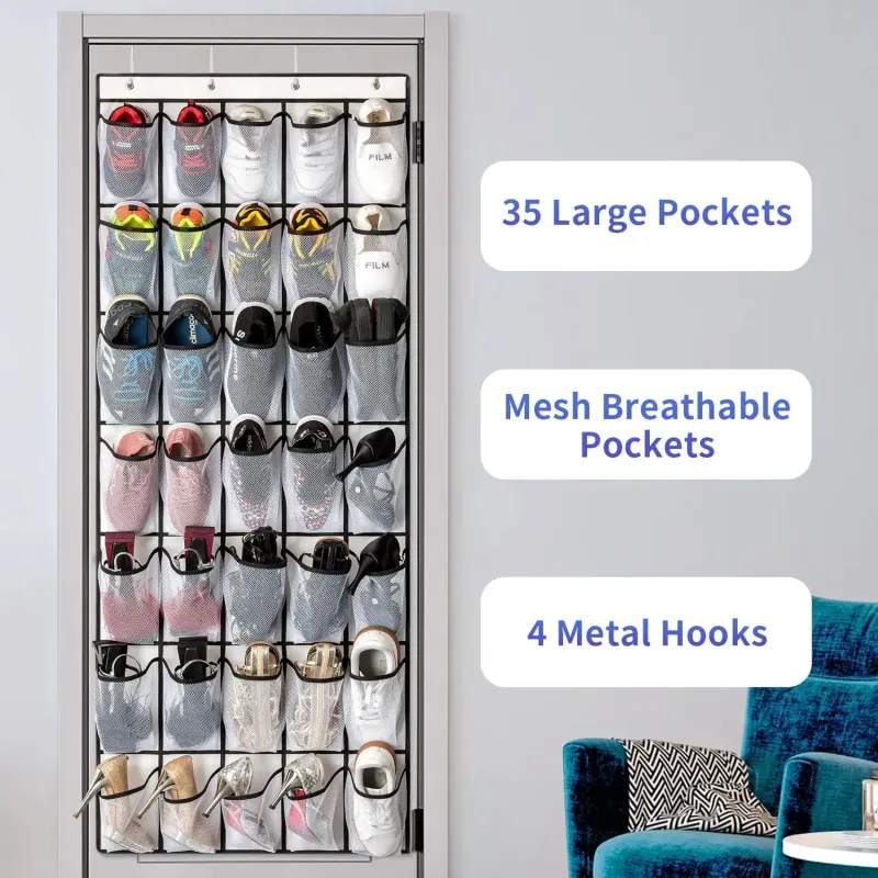 35-Pocket Wall Shoe Organizer 6