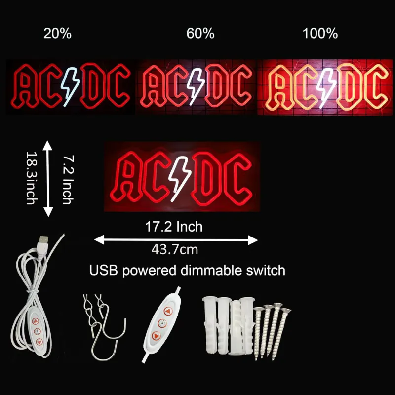 AC/DC Neon LED Sign 3