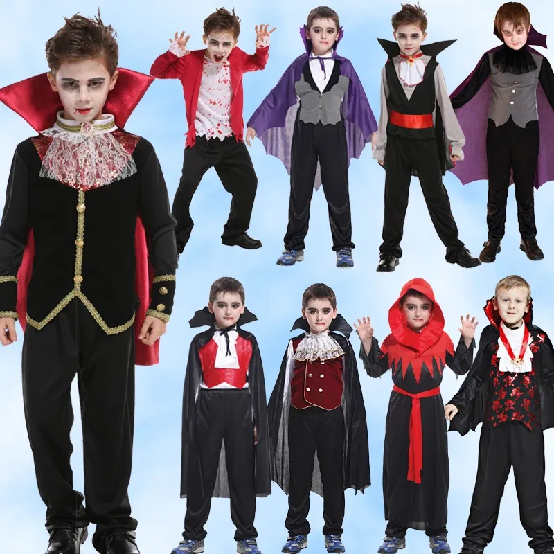 Kids Dark Vampire Count Cosplay Set 1