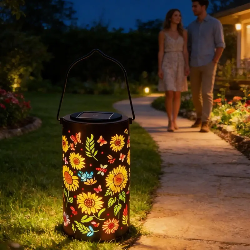 Solar Sunflower Lantern 2