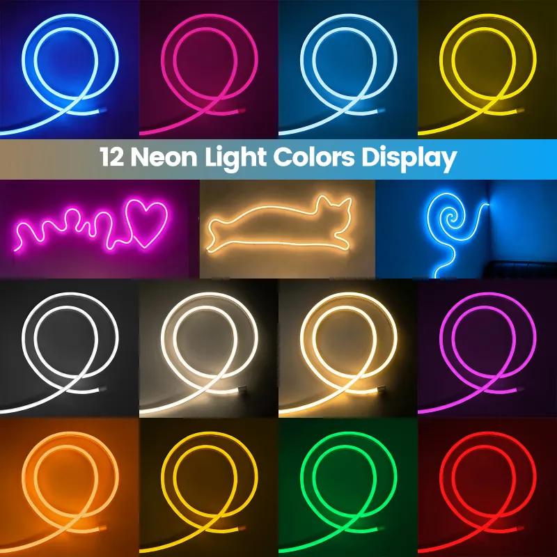 Motion Sensor LED Neon Strip Light 11 Colors 3