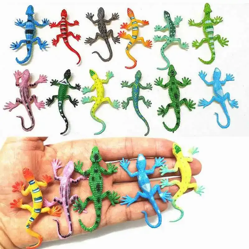 12PCS Realistic Mini Lizard Toys Set 2
