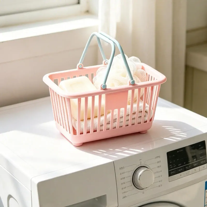 Portable Mini Organizer Basket with Handles 1