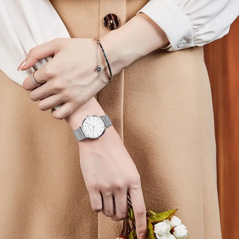 Nordic Rose Gold Ladies Watch 36mm Quartz 4