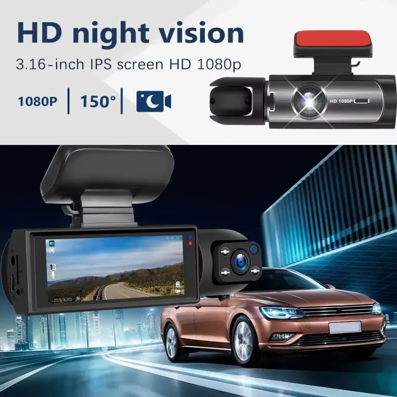 1080P HD WiFi Dash Cam with Night Vision 2