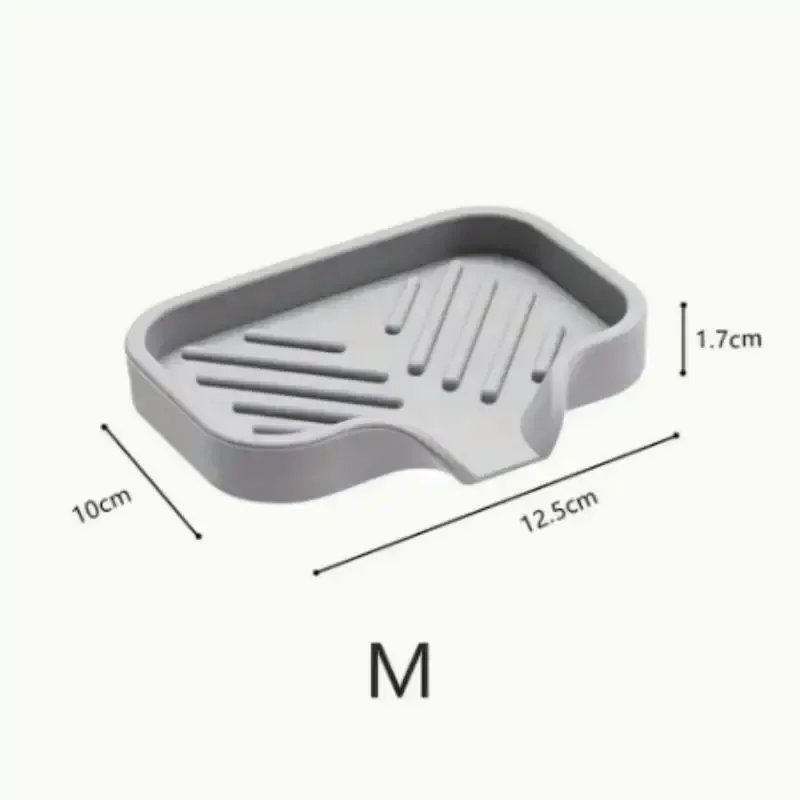 Silicone Anti-Slip Soap Box Tray 6