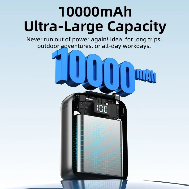 Mini 22.5W 10000mAh Power Bank with Cable 2