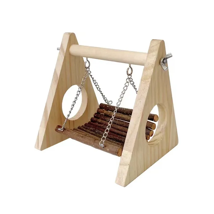 Apple Wood Hamster Swing Chew Toy 4