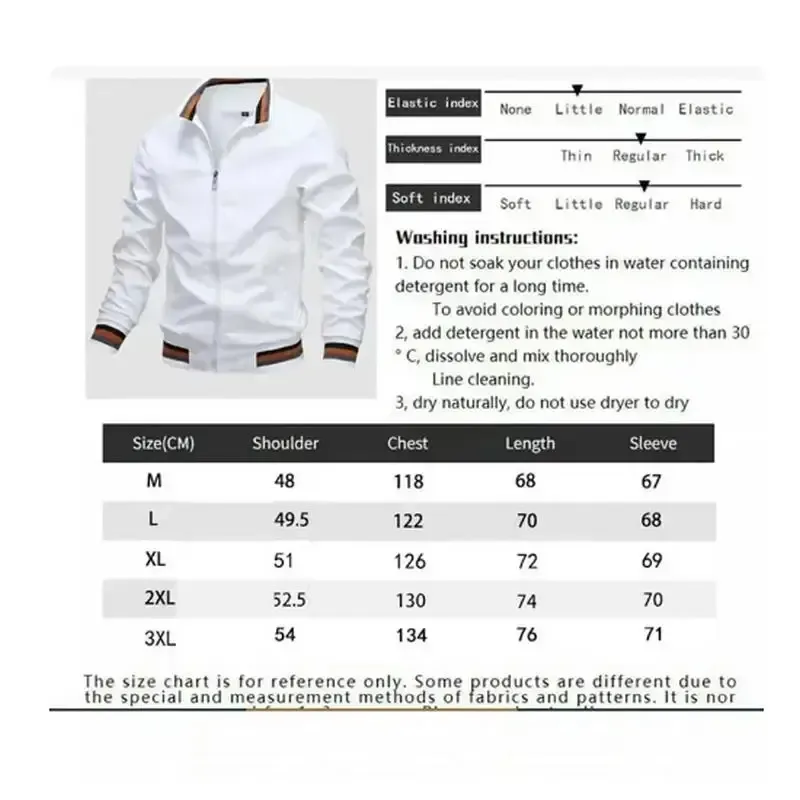 Men's White Waterproof Windbreaker Jacket 5