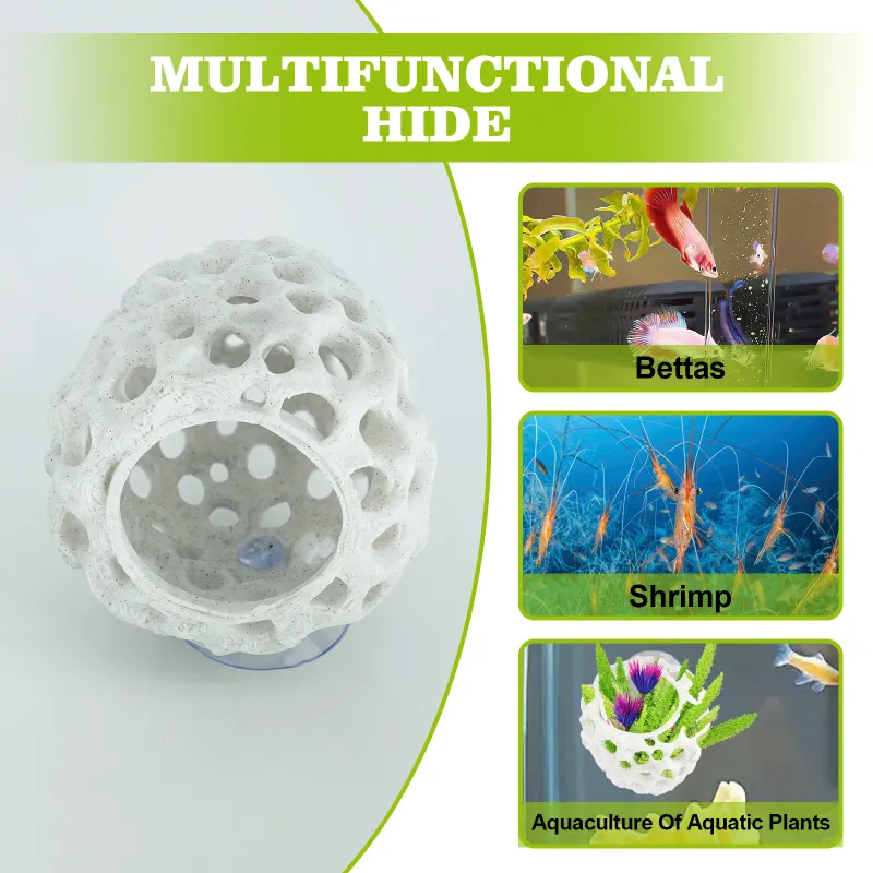 Shrimp Hides Aquarium Betta Hideout 2