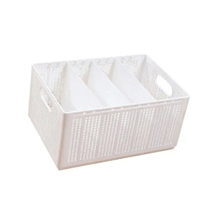 Foldable Fabric Storage Bin with Dividers 2