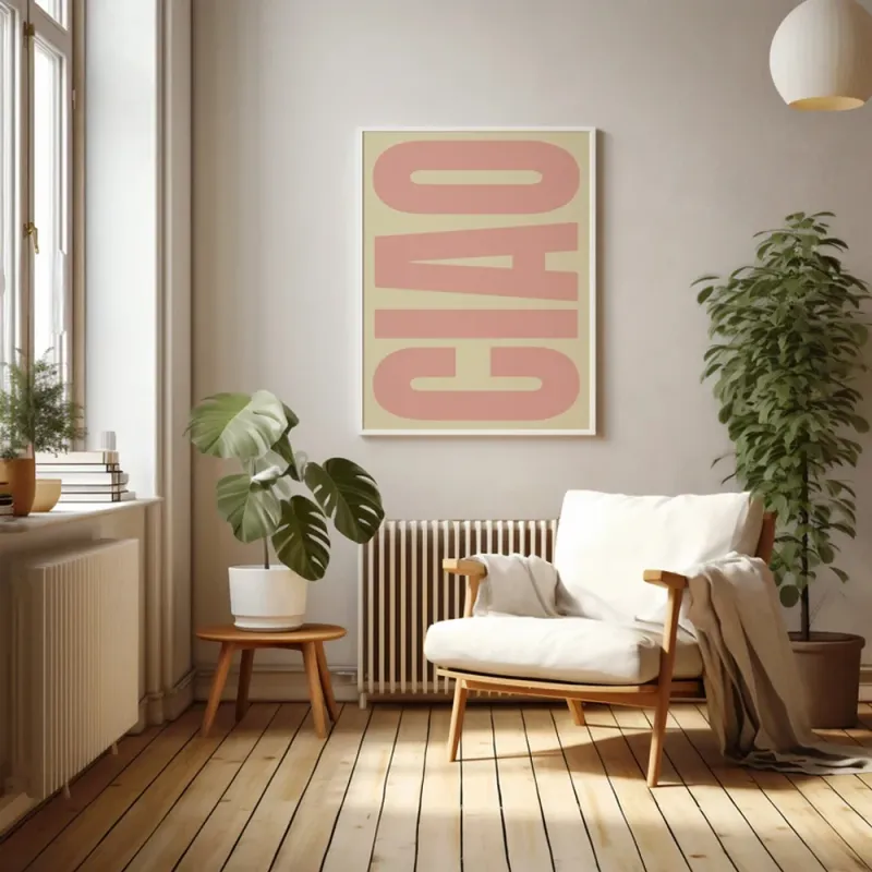 Giao Letters Italian Quote Wall Art 4