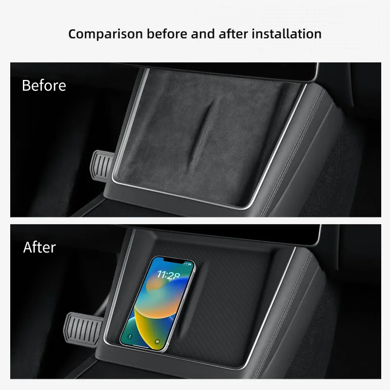 Tesla Center Console Wireless Charger Mat 3