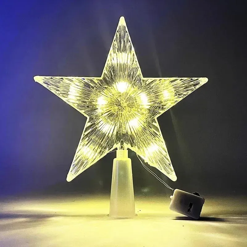 Glowing Glitter Star Tree Topper 4