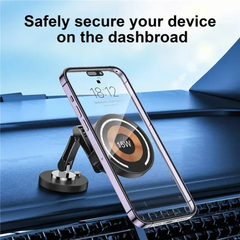 Magnetic Wireless Car Charger & Holder 2