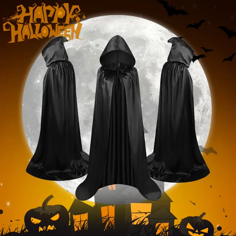 Long Hooded Halloween Cosplay Cape Cloak 6
