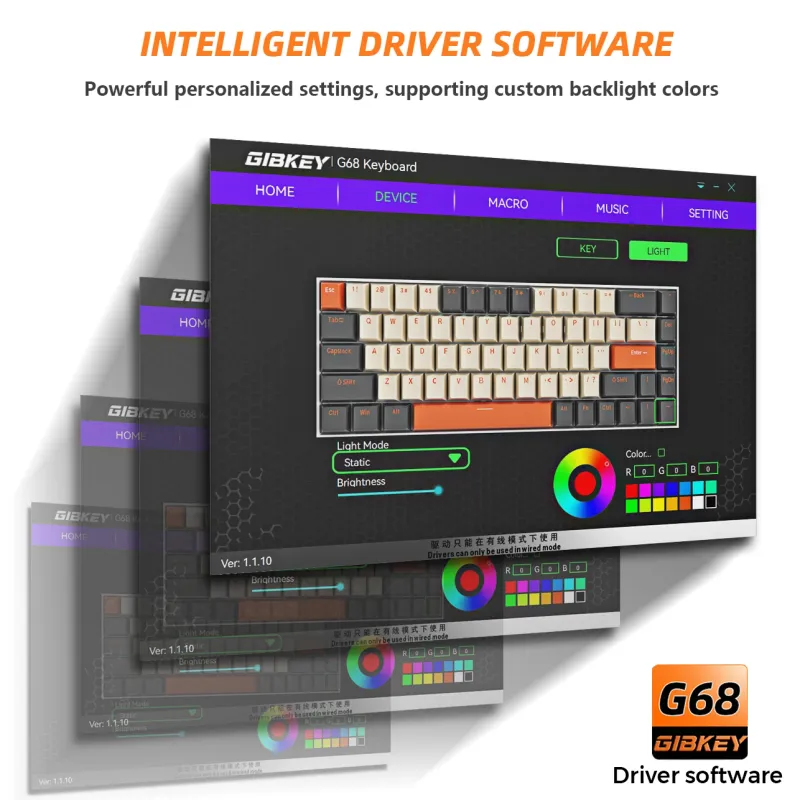 G68 Wireless Mechanical Gaming Keyboard 2