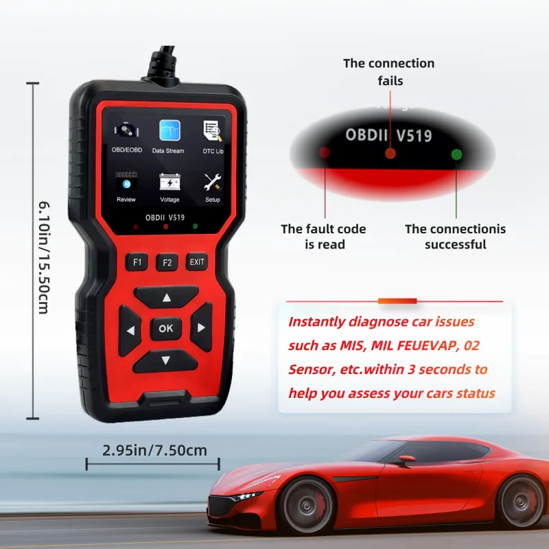 V519 OBD2 Car Diagnostic Scanner 6