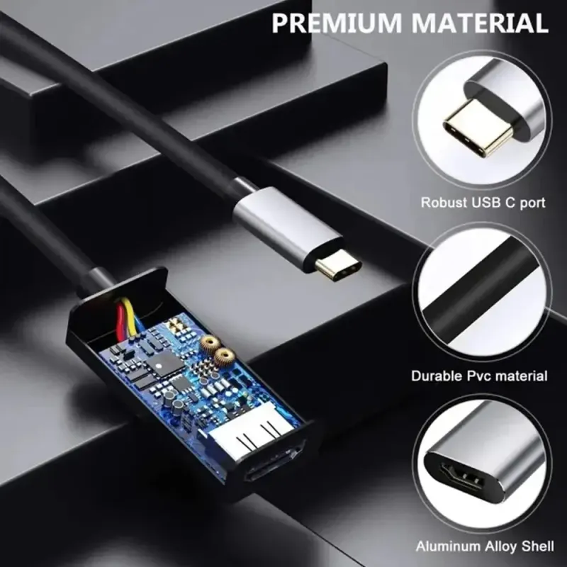 4K USB-C to HDMI Adapter with USB Hub 4
