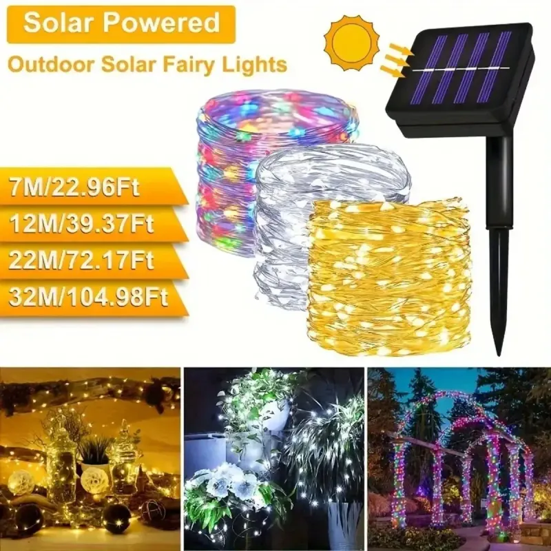 Solar Fairy String Lights - 8 Modes 5