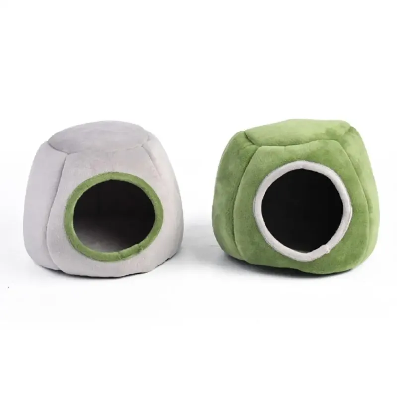 Plush Small Pet Hideout Cave Bed 5