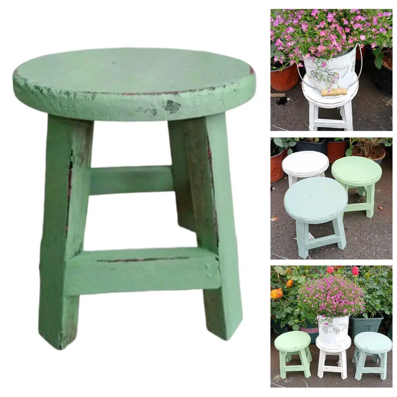 Rustic Wood Plant Stand 4