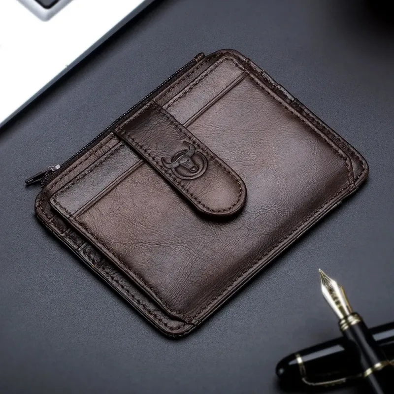 BULLCAPTAIN RFID Blocking Leather Card Holder 1
