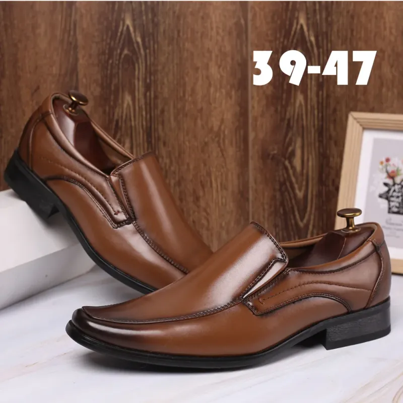 Plus Size Leather Loafers for Men 1