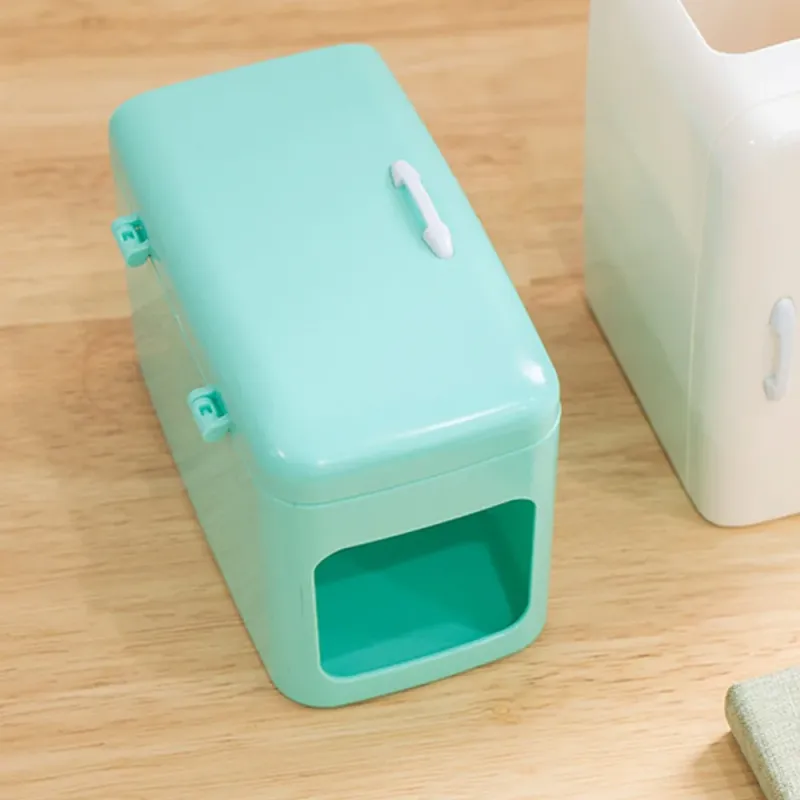 Small Desk Organizer - Green/White 3