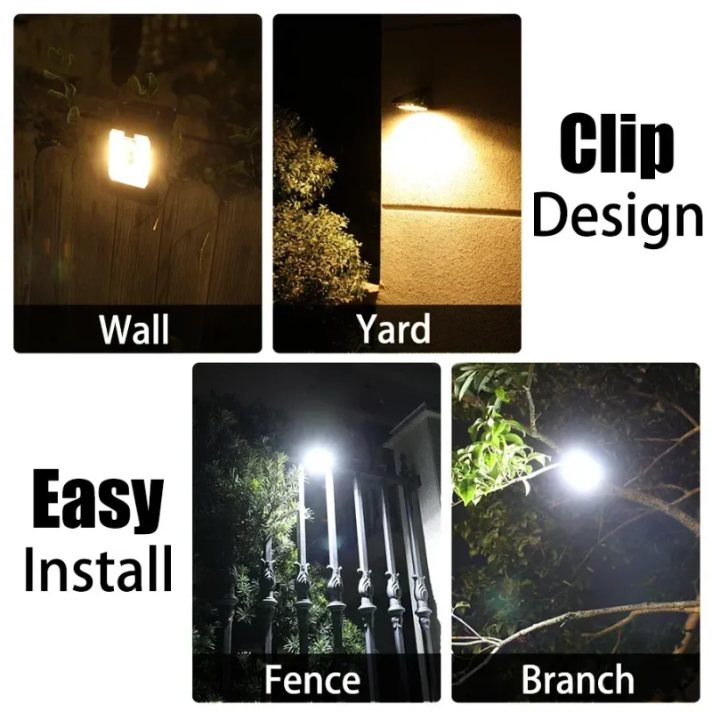 Solar Motion Sensor Clip Lights (2-Pack) 2
