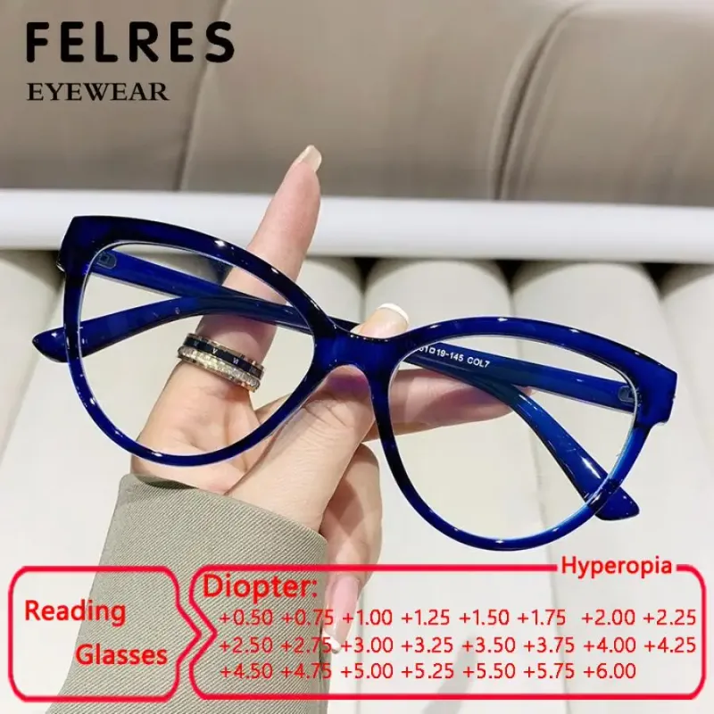 Luxury Cat Eye Blue Light Glasses 1