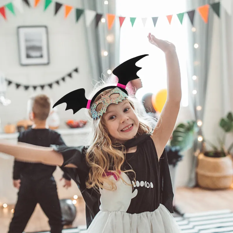 Girls Vampire Bat Wing Headband Costume 3