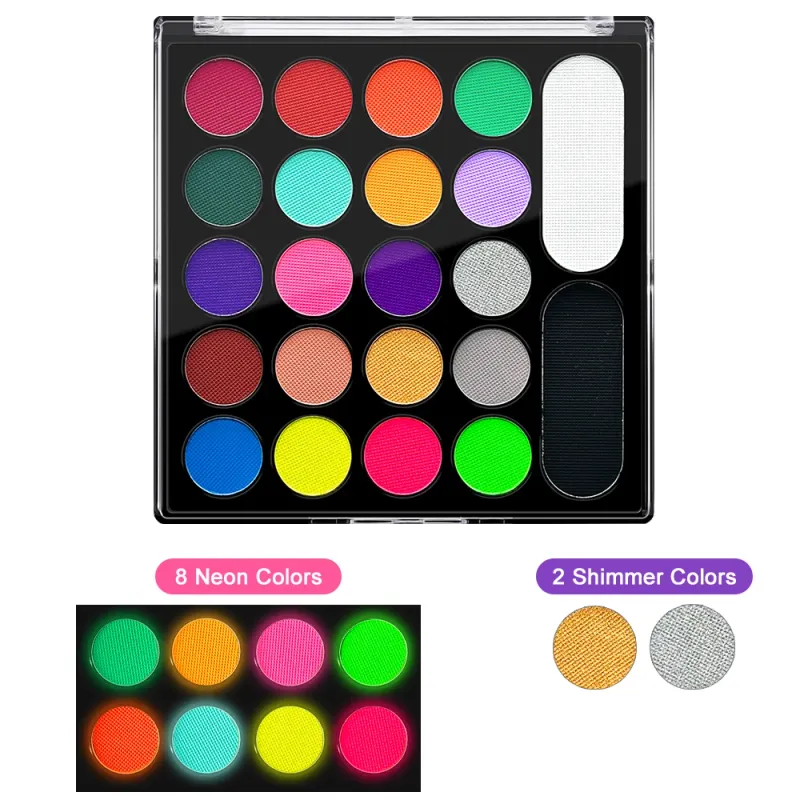 22 Color Face & Body Paint Kit 5