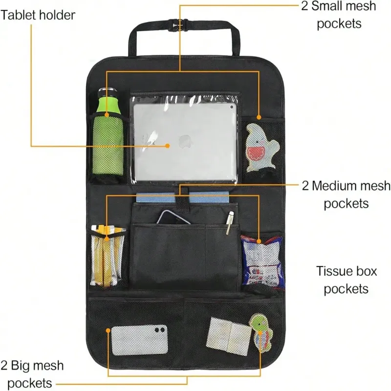 Car Backseat Organizer with Tablet Holder 5
