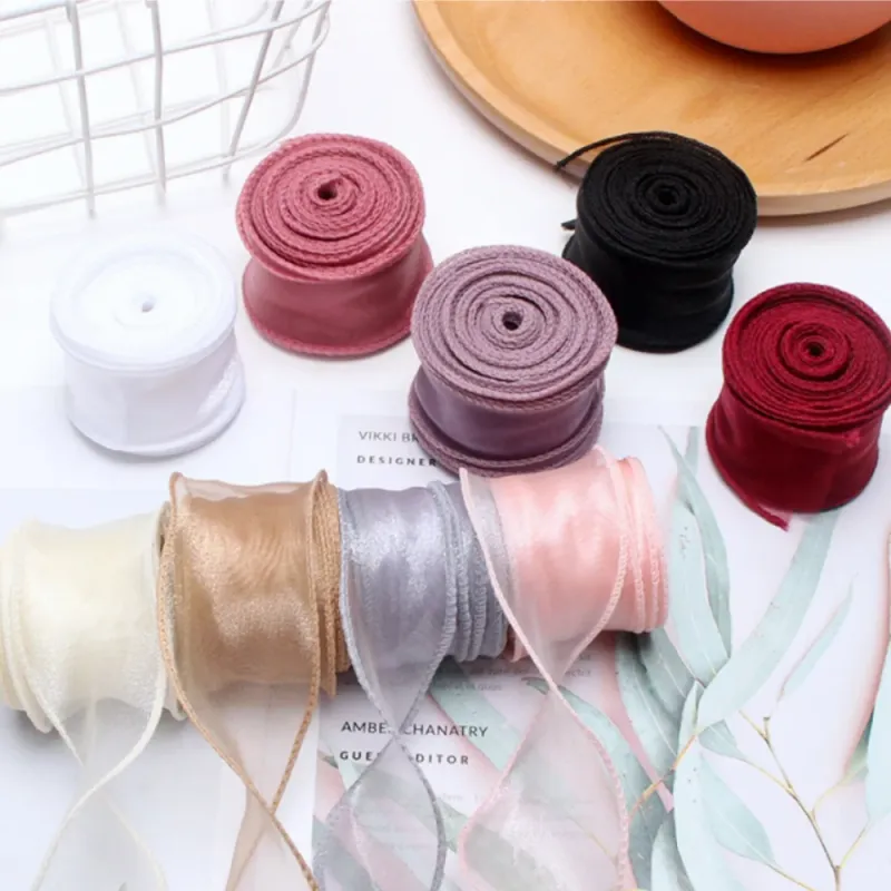 Chiffon Silk Ribbon Rolls - 10 Yards 6