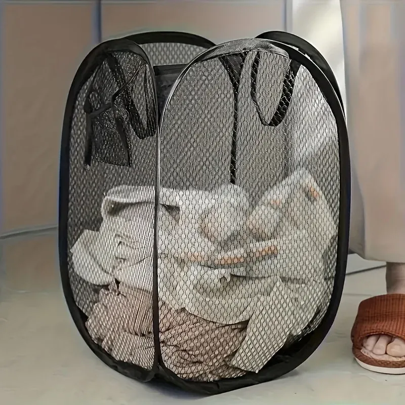 Pop-Up Mesh Laundry Hamper 5